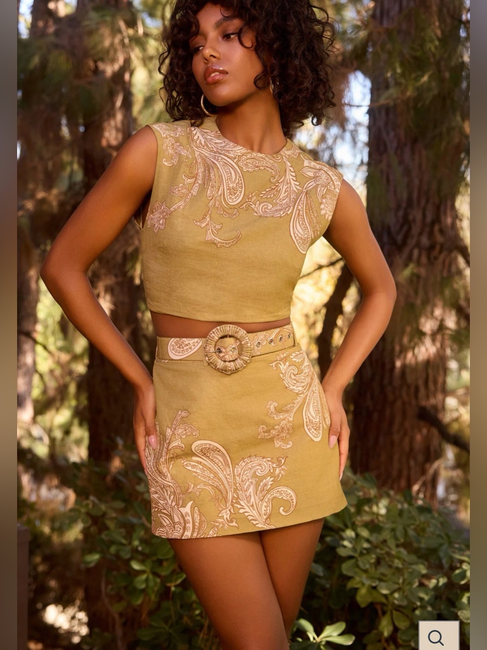 HEMANT & NANDITA Sakhi Mini skirt & cropped top